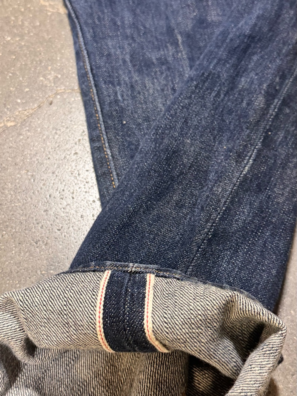 Levi's Slim Straight Dark Indigo Selvedge Jeans 38x30